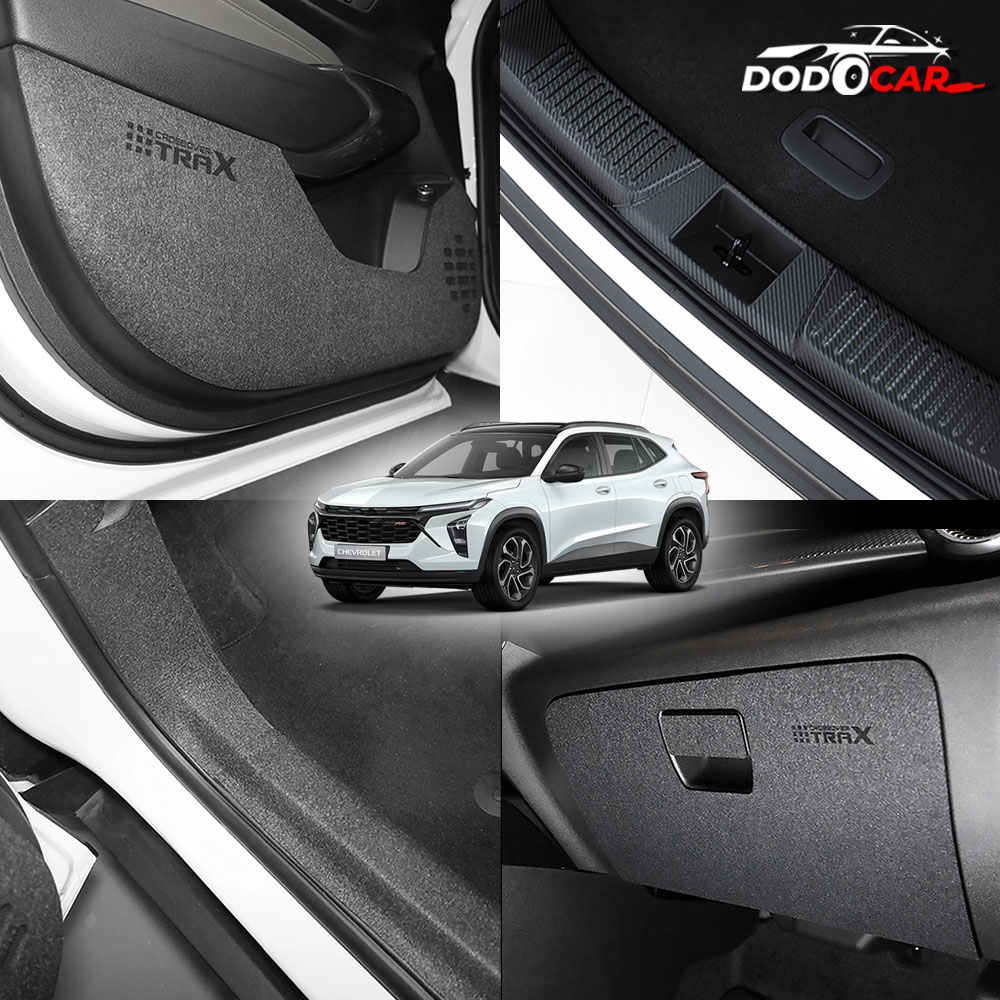 [카비니] 트랙스 크로스오버 차량 호환 튜닝 용품 스크래치 가드 도어커버 트렁크 보호 몰딩 20,000원