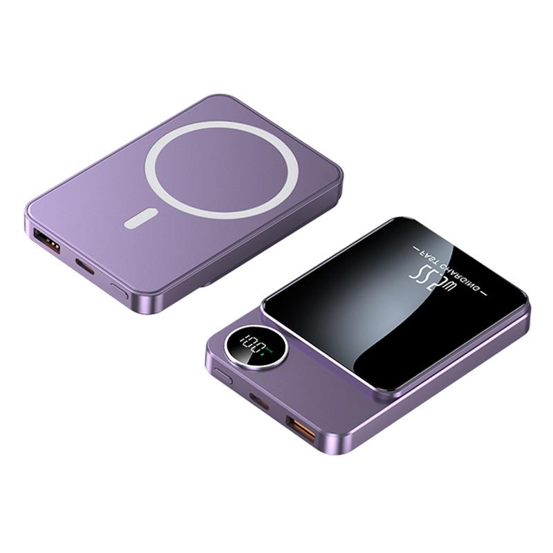 맥세이프 보조배터리 10000mAh 무선 대용량 가벼운 아이폰 갤럭시 사용가능, 퍼플 19,290원