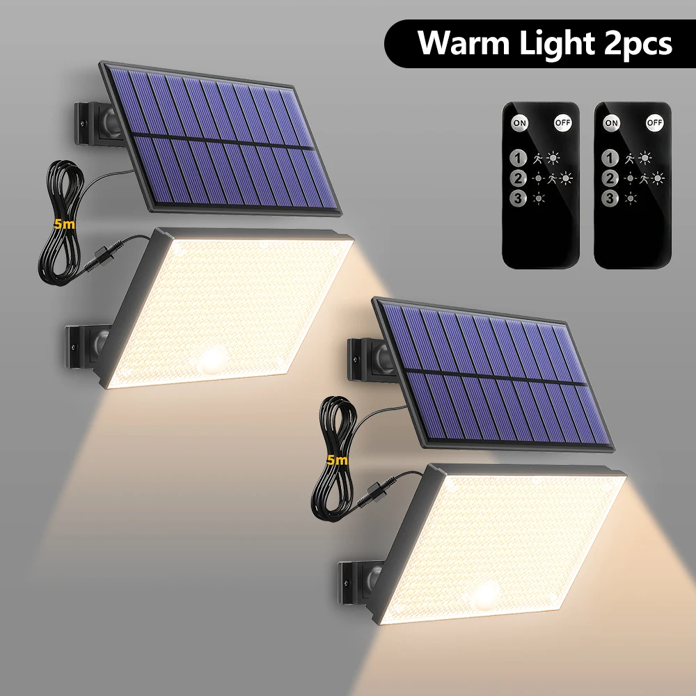 새로운 400LED 태양광 조명 야외 모션 센서 보안등 3가지 정원등 방수 마당등 38,500원