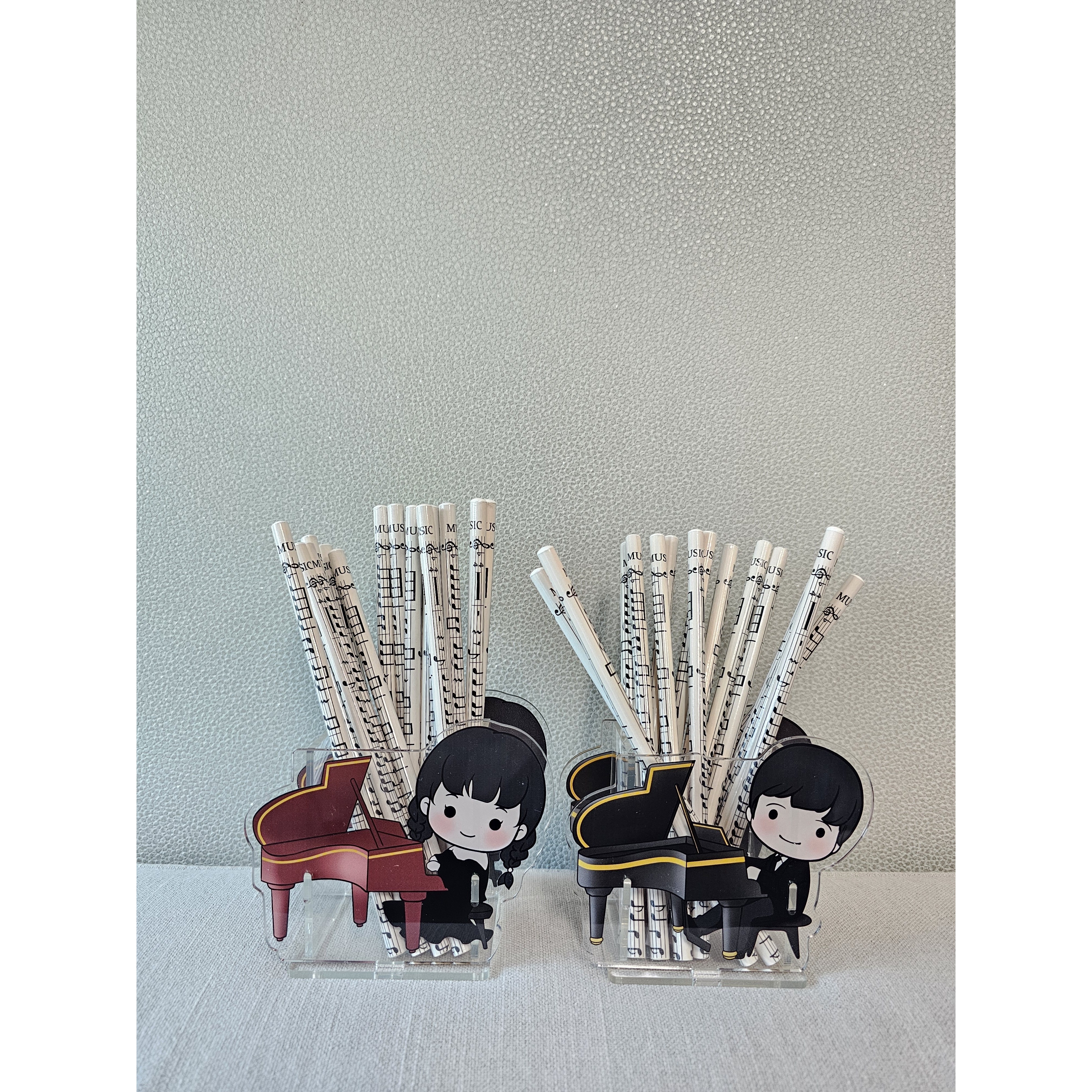 [음악문구] 악기 피아노 연주하는 소녀 소년 연필꽂이 펜홀더 연필통 그랜드피아노 피아노학원선물 9,640원