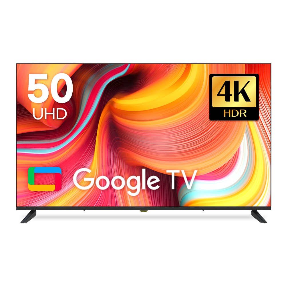 10년AS보장 26년형 4K 아바 스마트 PRO 구글TV 127cm(50인치) UHD 1등급, 고객직접설치, 스탠드형, 자가설치, 50인치 310,000원