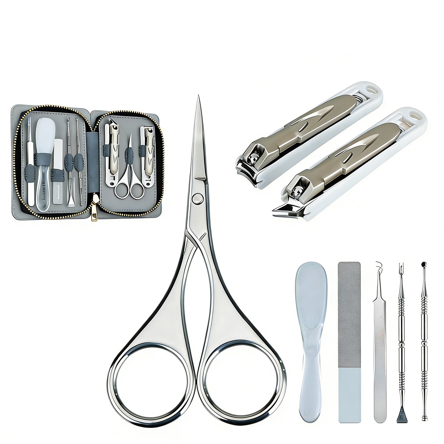 유니콘 스테인리스 비즈니스 손톱깎이 8종 세트, 1 25,000원