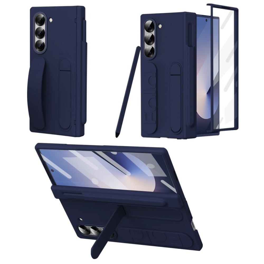 Elvo 갤럭시 Z폴드 7 6 5 호환 힌지보호 케이스 거치대 S펜 핸드 스트랩 풀커버 케이스 일체형 액정보호필름 28,400원