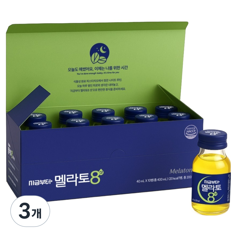 지금부터 멜라토8샷 식물성 멜라토닌, 400ml, 3개 63,000원