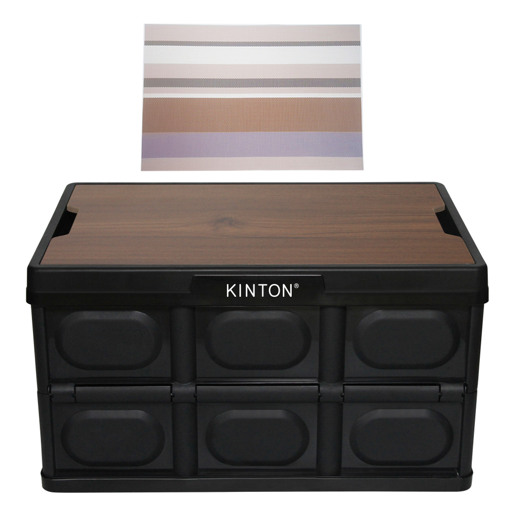 킨톤 트렁크정리함 캠핑 테이블 + 상판 티크 MTI9 + 식탁매트 17,000원