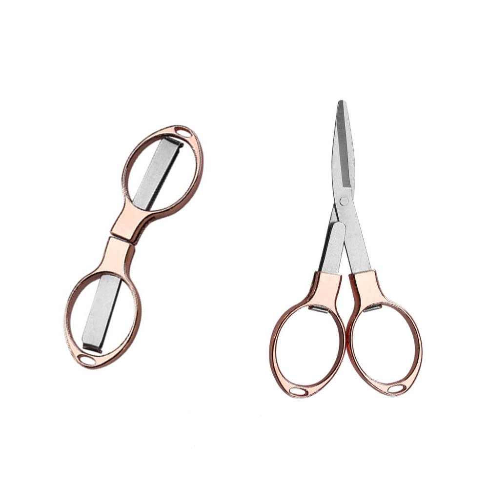 [선경] 안경가위 접이식 스테인레스 합사가위 나비가위 라인커터, 실버, 1개 990원