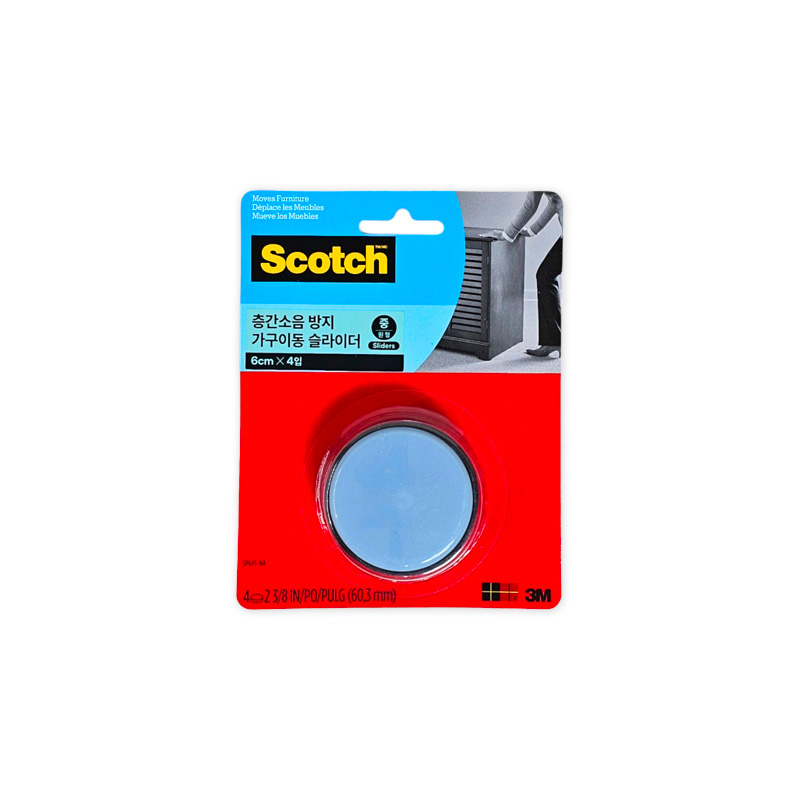 3M 층간소음 방지 가구이동 슬라이더 ( 원형 , 중 ), 1개 3,020원