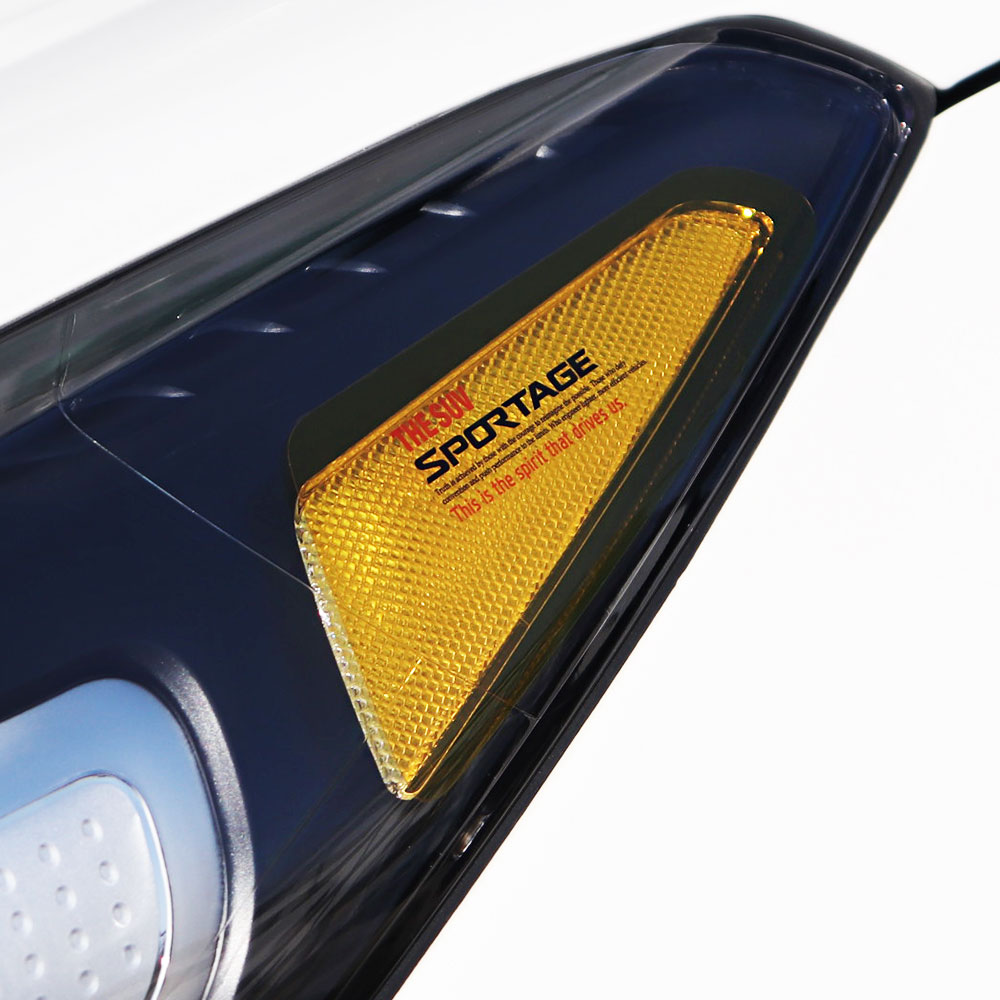 [비브랜드]와이앤유 로고 포인트 인쇄 렙핑 스티커 헤드라이트 리플렉터 보호필름 용품 올뉴스포티지 호환 6,000원