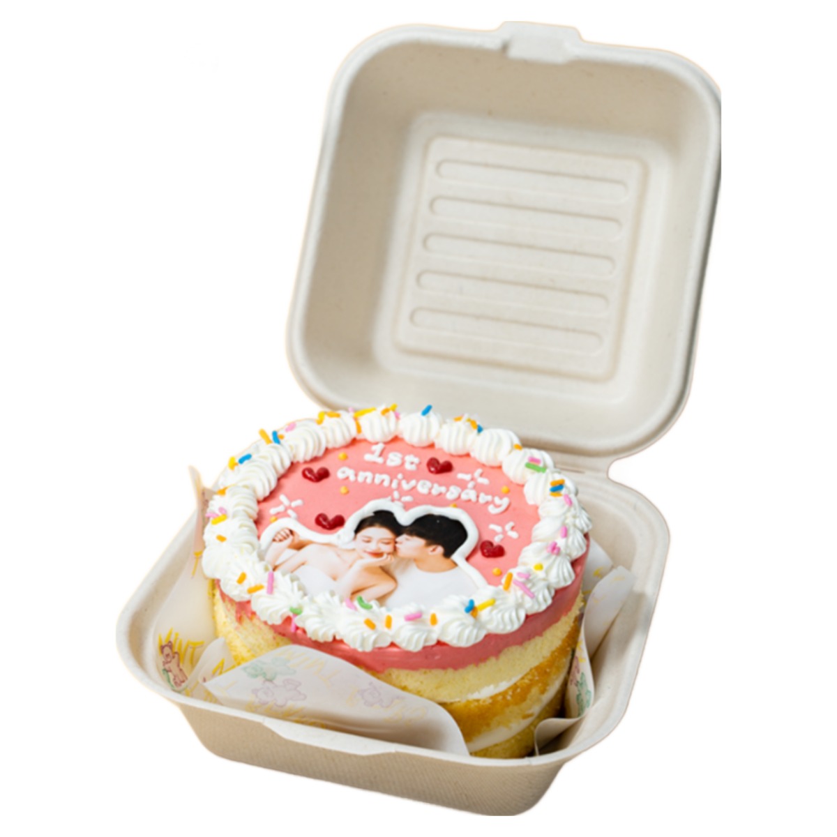 (평일 낮 12시전 주문 오늘출발) 케익팩토리 미니 핑크스냅포토, 1개, 240g 23,900원