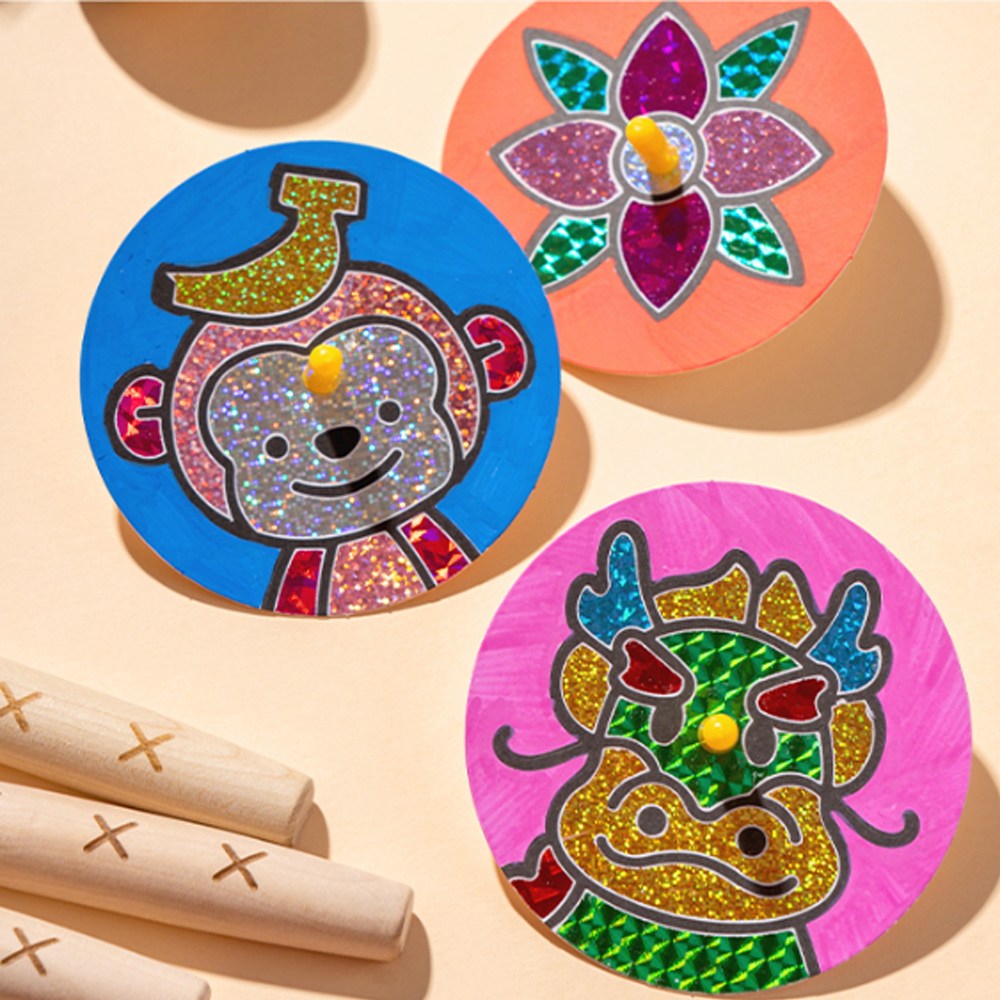 포일아트팽이 팽이만들기 12간지팽이 택1 띠별팽이 2,900원