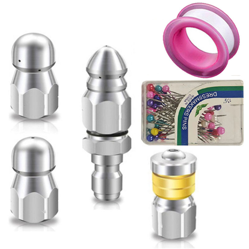 Kismetic 스텐 고압세척기 노즐 세트 하수구 배관 배수관 고압 청소노즐 세트, 6개 22,800원