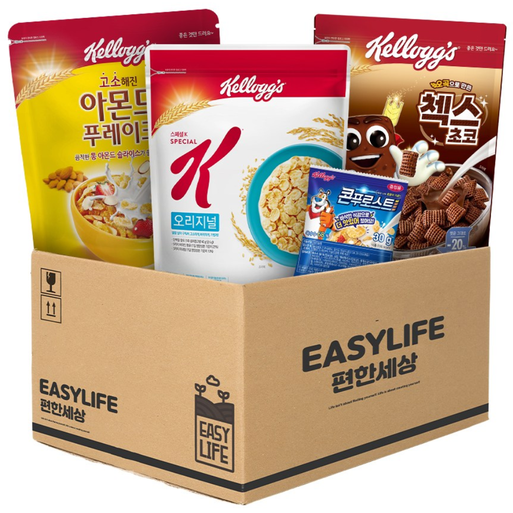 켈로그 BEST 시리얼 4종 모음 E (스페셜K,아몬드푸레이크,첵스초코,콘푸로스트) 37,500원