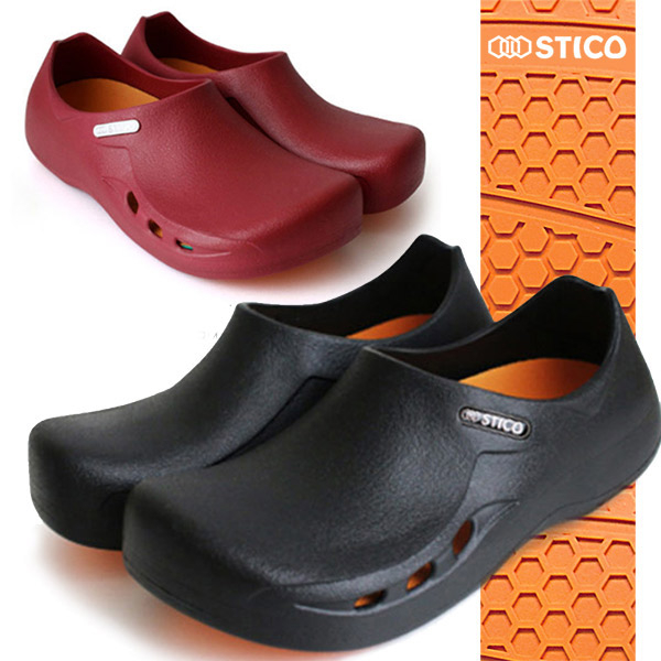 스티코 조리화 NEC-03H (남성용) 주방장화 안전화 미끄럼방지, NEC-03H/와인/260, 1개 39,000원