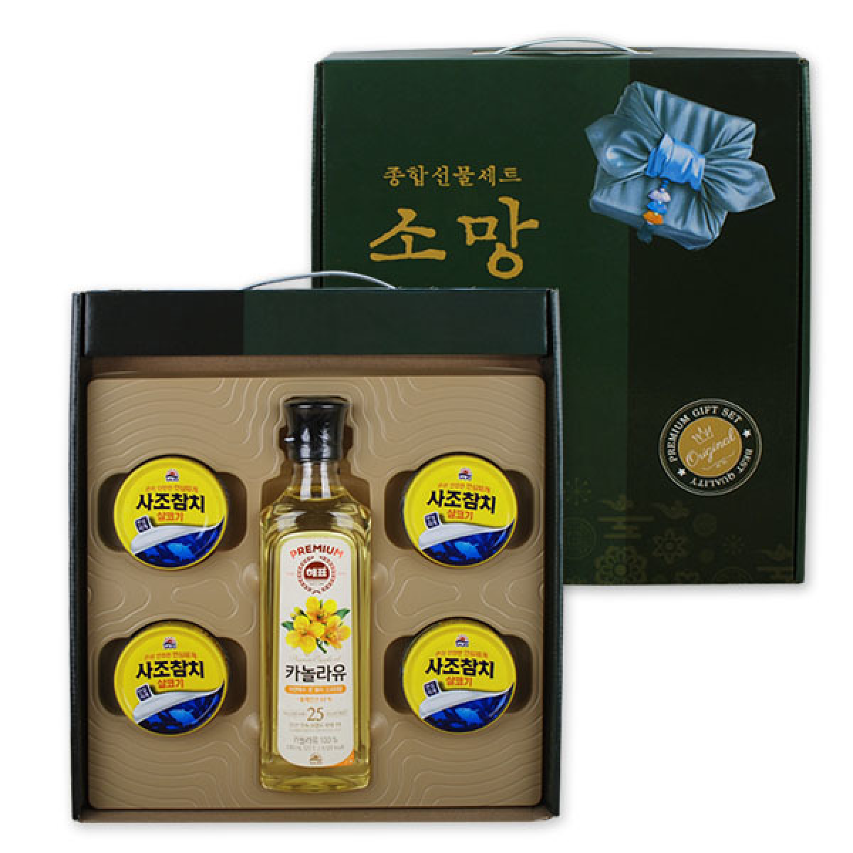 참치선물세트 참치소망 (카놀라유+참치) 명절선물 까놀라유 참치통조림 기름 설추석 선물케이스 20,900원