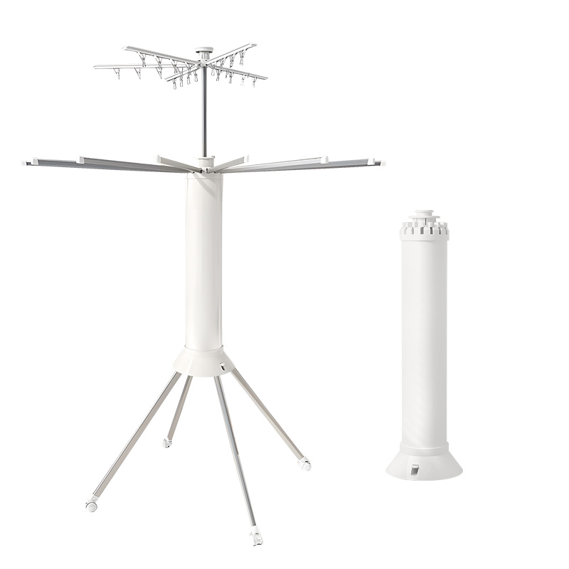 FASEN 다용도 2단 빨래 건조대 이동 회전 가능 우산형 접이식 빨래건조대, 흰색, 1개 99,800원