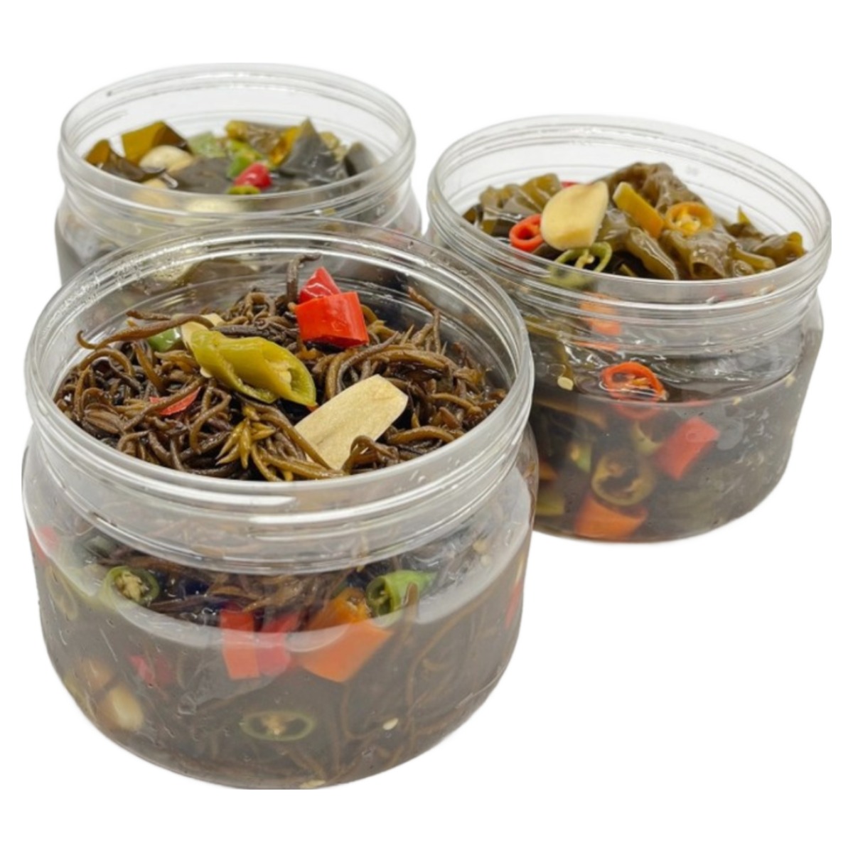 국산 100% 농가수제 해초 장아찌 3종(톳+곰피+다시마 각300g) 29,700원