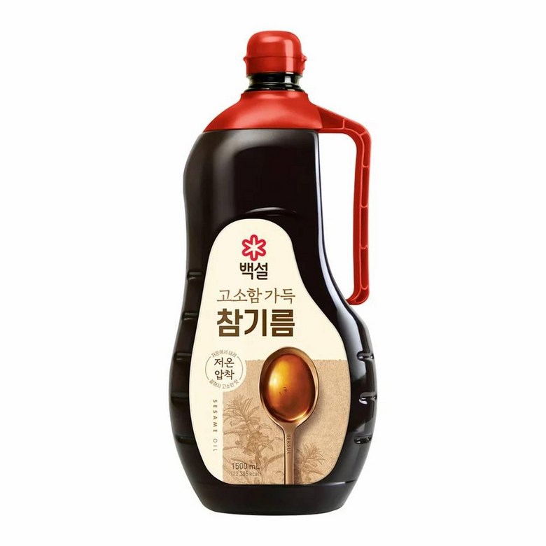 백설 고소함 가득 참기름1.5L 1개 참기름100%, 1.5L, 8개 145,790원