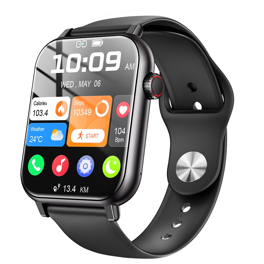 LifeSync 통화가능 스마트 워치 운동측정 2.0인치 대화면 한글판 스마트밴드, 블랙, 4.5cm, 블루투스 59,800원