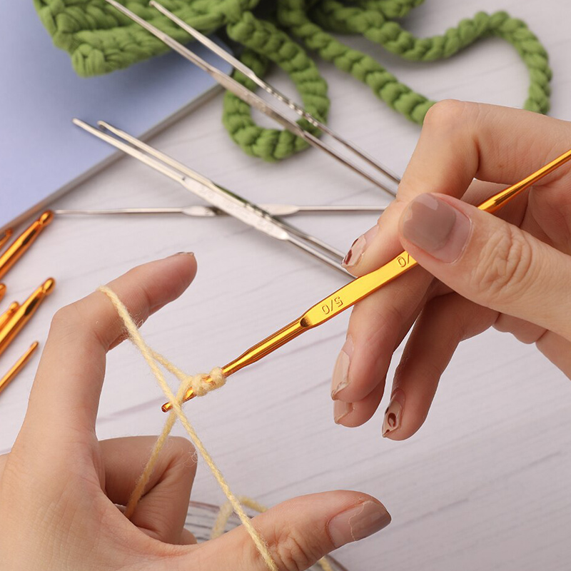 미소털실 고급 금속코바늘 레이스+모사용 (양방향) 뜨개용품 코바늘 750원