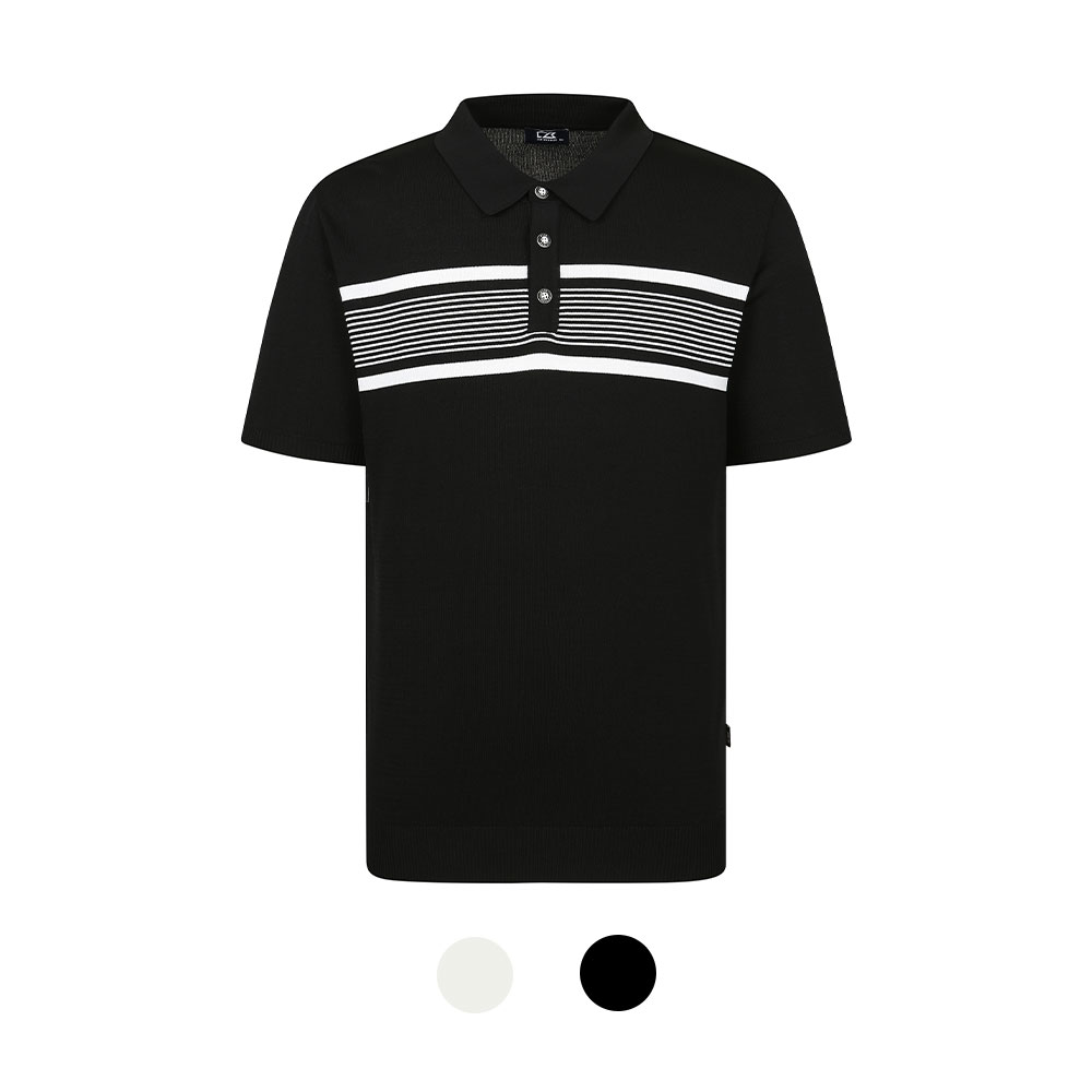 커터앤벅 남성 입체 스트라이프 반팔 카라티 CBMSW52857 99,900원