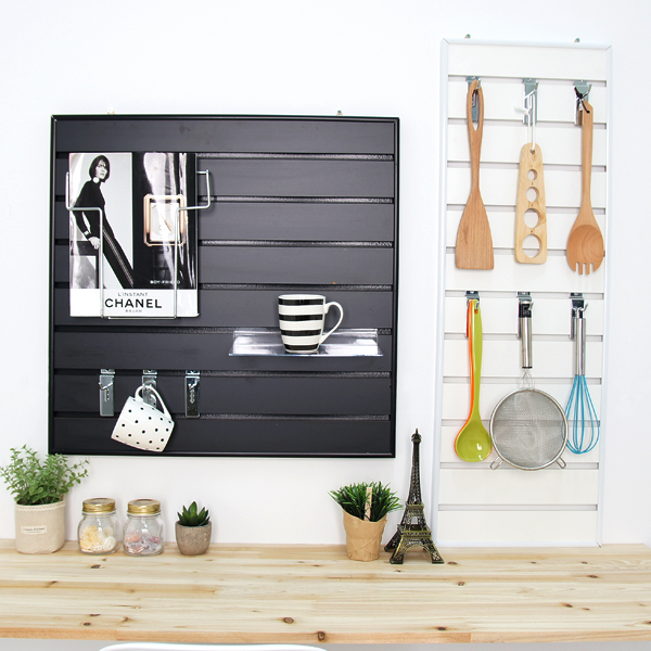 컬러 스페이스월 W300 블랙/인테리어 벽걸이 진열대 후크 30,000원