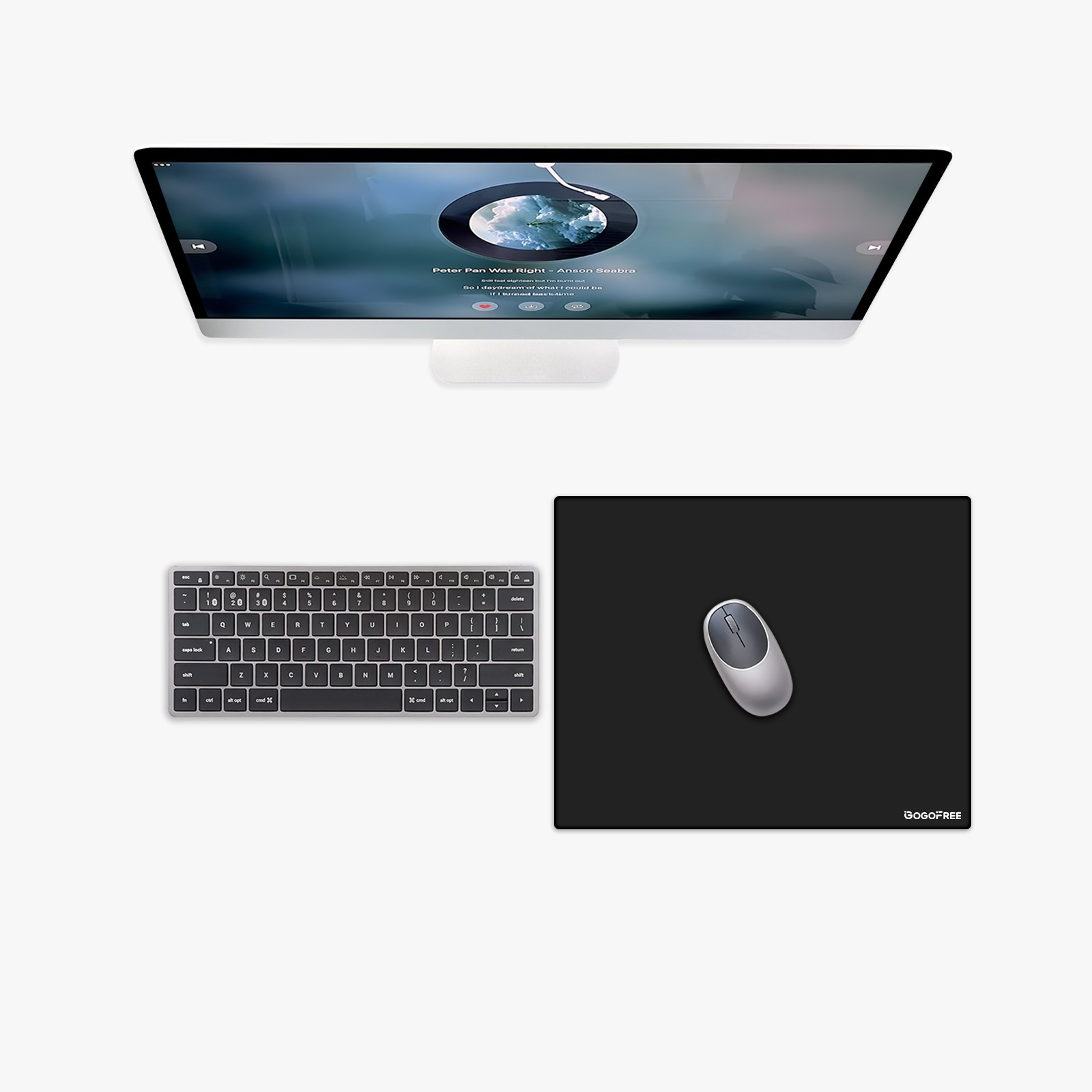 GOGOFREE 강화유리 마우스패드 게이밍 마우스 패드, L, 1개, 블랙 30*40 32,670원