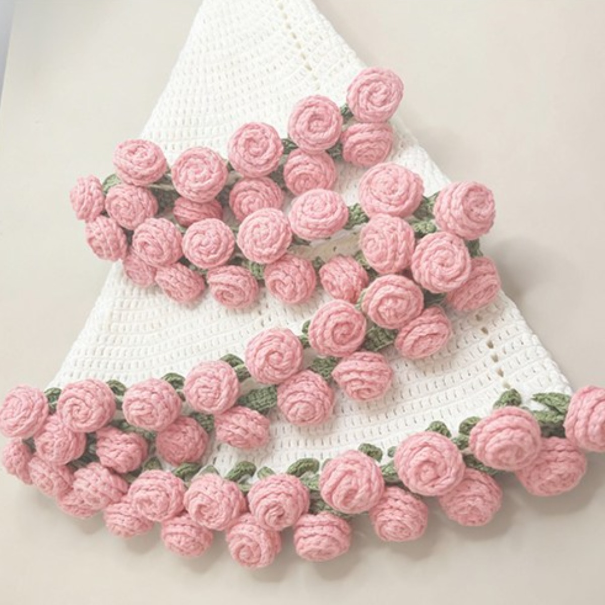 모미얀 장미 꽃다발 담요 DIY 키트*유투브 무료 영상 포함, 핑크장미 100(아이보리), 1세트 50,000원