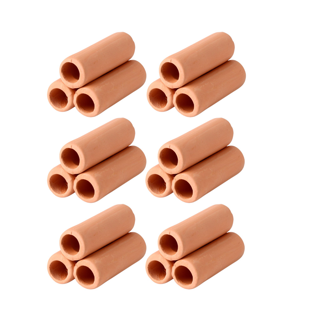 황토 세라믹 안시 구피 열대어 원형 3구 산란상 은신처 6개입 세트 구피집, 6개 9,900원