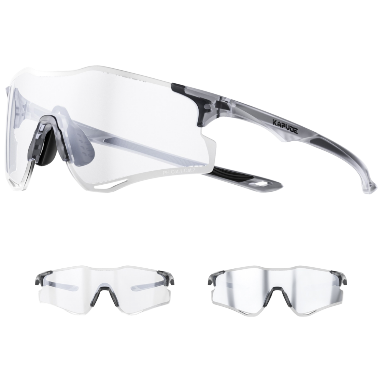 KAPVOE 카프보에 러닝 고글 스포츠 선글라스 25g초경량 자외선 차단 HD고대비 K425, 1개 62,900원