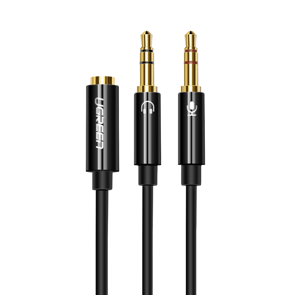 유그린 고급형 마이크 이어폰 분배기 Y케이블 3.5mm, AV140, 블랙 6,400원