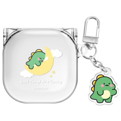 리틀티노 버즈라이브/버즈3/버즈3프로 클리어 케이스 +아크릴 키링 세트, 굿나잇, 버즈라이브/버즈프로/버즈2/버즈2프로/버즈FE(공용), 1개 15,900원