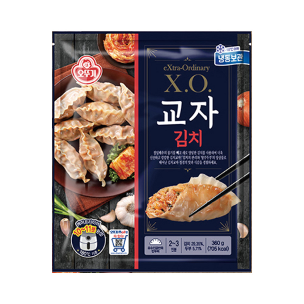 오뚜기 X.O. 교자김치 프리미엄 만두, 360g, 4개 18,290원