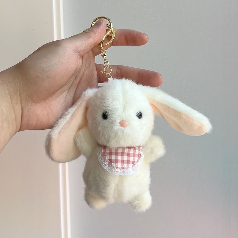 대어 스토어 귀여운 토끼 인형 가방장식 키링 열쇠고리 장식품, 화이트, 1개 9,800원