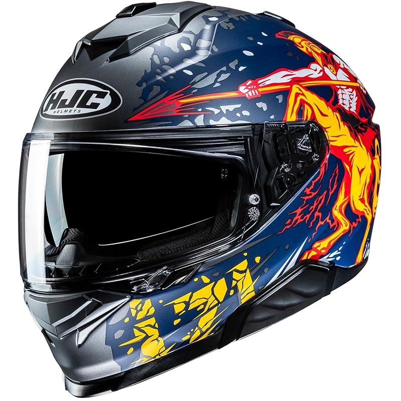 HJC HELMETS(에이치제이씨 헬멧) 오토바이용 풀페이스 헬멧 선바이저 내장 통풍구 내장 탈착 인컴 빌트인 대응 SMART HJC i71 타우로스 HJH264 RED(MC1SF 365,950원