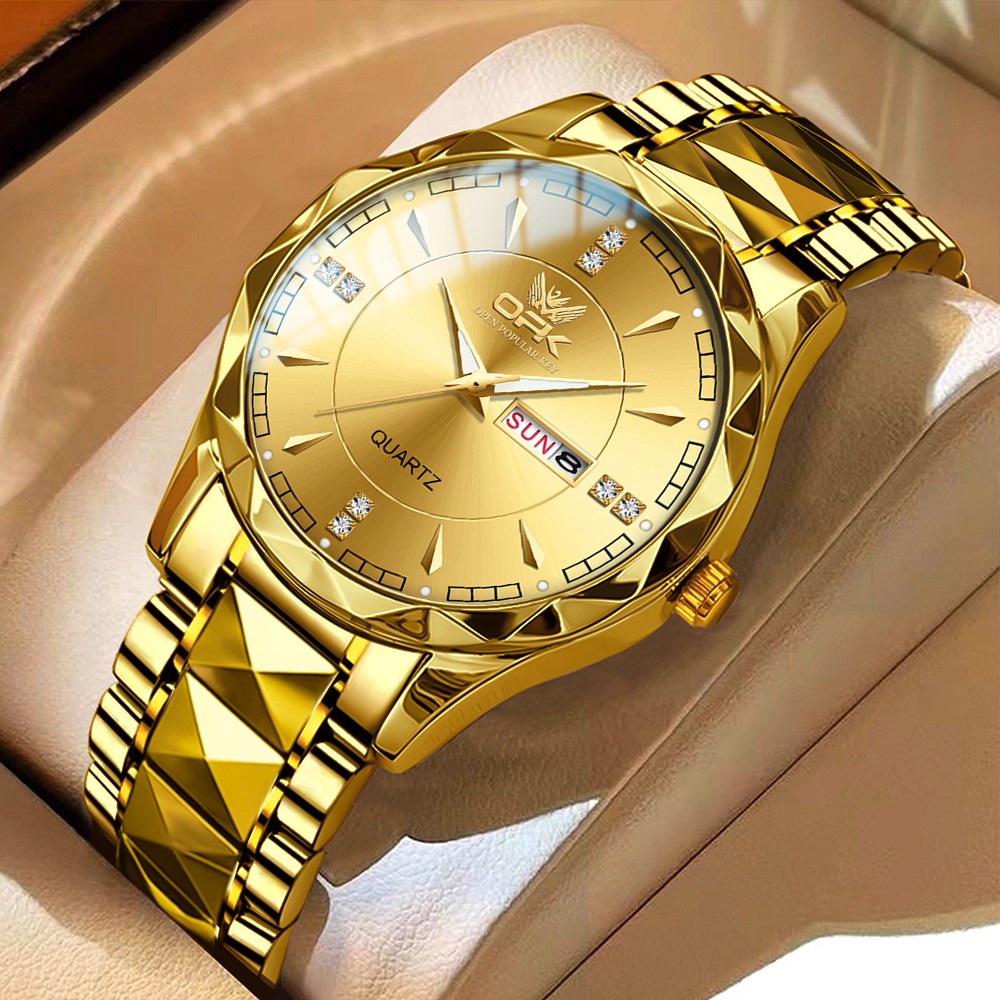 OPK 남성시계 정품 쿼츠 럭셔리 명품 워터프루프 야광 메탈 패션 일력 요일 22,000원