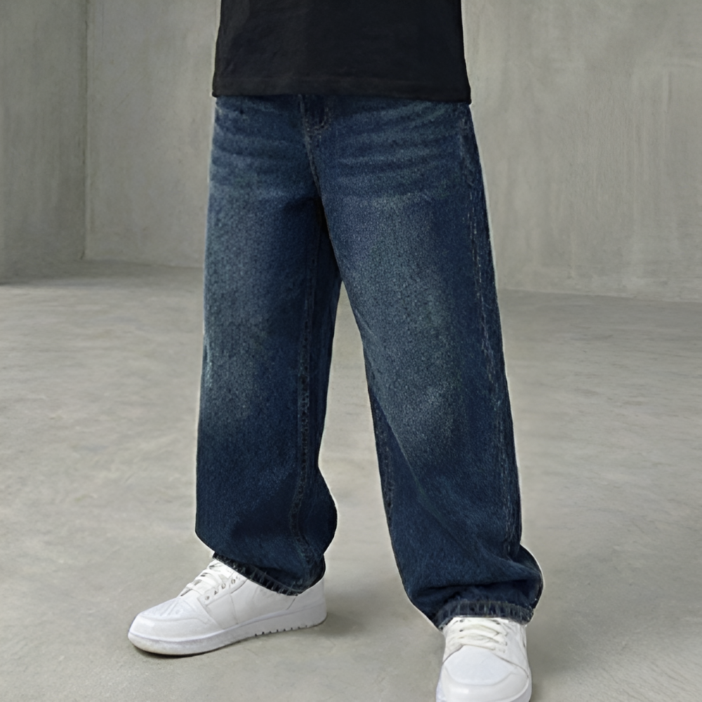 데이릿 주니어 남녀공용 와이드 데님 팬츠 17,800원