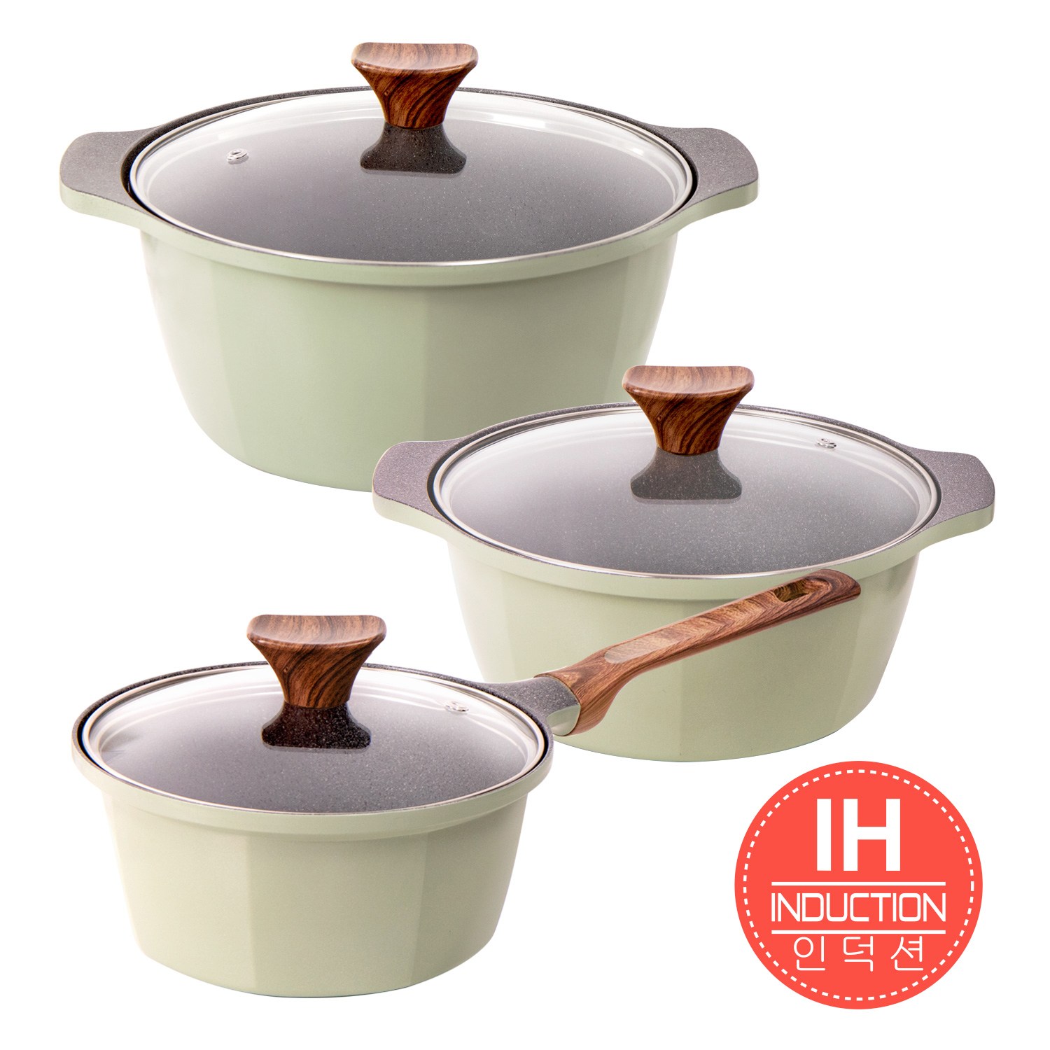 캡스톤 글램레트로 냄비세트 / 인덕션겸용 / 핑크 / 올리브 65,800원