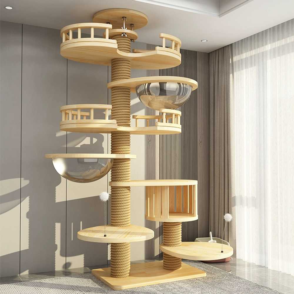 대형 캣타워 원목 고양이 하우스 뚱냥이 운동 캣폴 163,900원