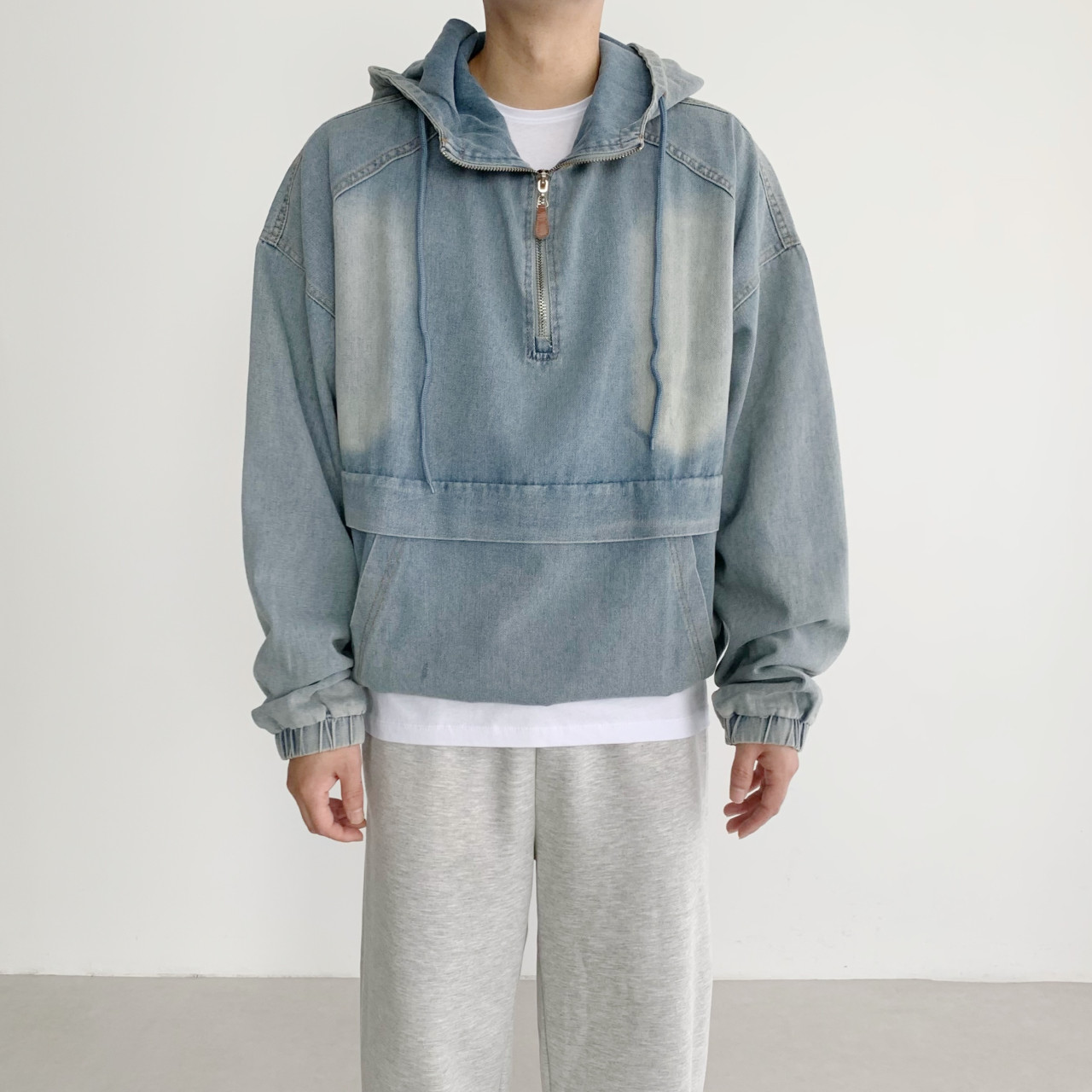 남자 아노락 후드 집업 오버핏 남자 청자켓 32,300원