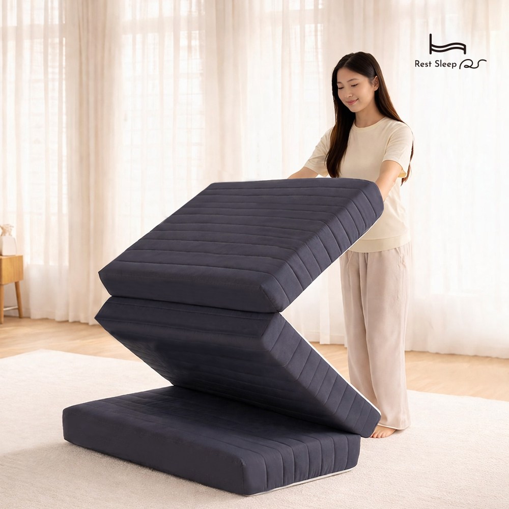 레스트슬립 국내생산 원룸 바닥 단단한 3단 접이식 마약매트리스 수면매트 자취 접는 침대 매트릭스 토퍼 68,900원