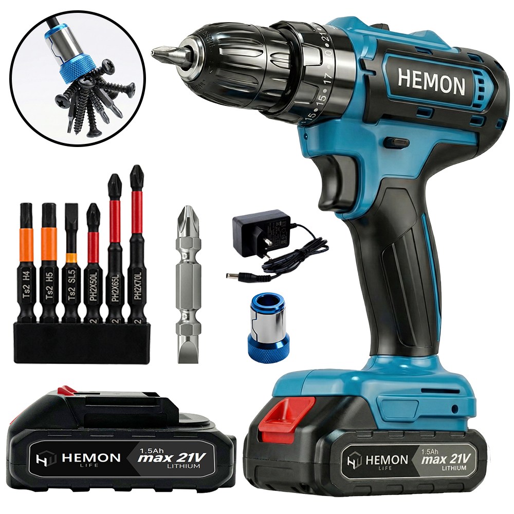 헬릭스케어 더원오닉스 전동드릴 무선 충전 전동 드라이버 드릴 공구세트 35,500원