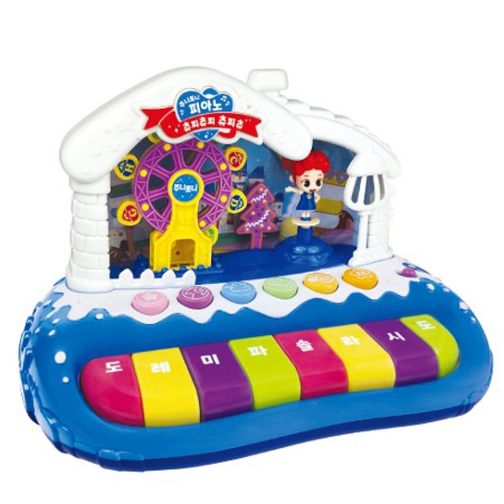 주니토니 마법 피아노 놀이 동요 감각 불빛이 반짝 아기 유아 어린이 장난감 21% 할인, 1개, 화이트외 29,900원