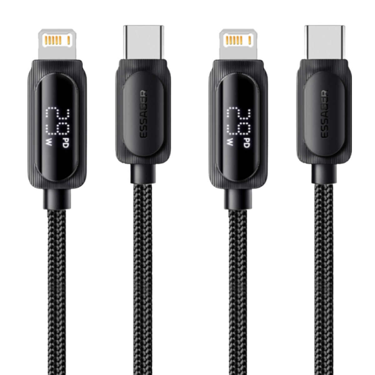 Essager 디스플레이 29W 아이폰8핀 to C타입 고속충전  케이블 11,700원