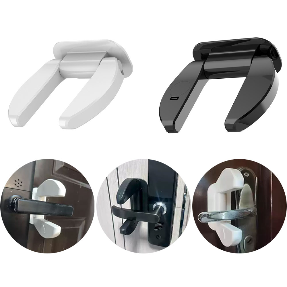 HK Sell 렐리 도어손잡이 잠금장치 여행용 숙소 원룸 현관 문열림경보기 이중잠금 경보내장 18,500원