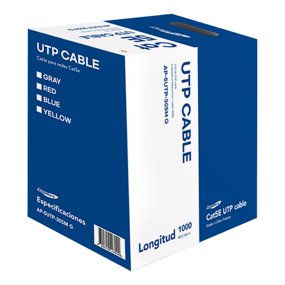 애니포트 Category 5e UTP 인터넷 랜케이블, 그레이, 1개, 305m 33,000원