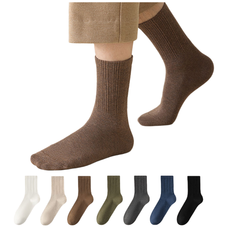 MJLP 남성 순색 봄여름 양말 중목 양말 장목 양말 중목 양말 운동 양말 압박 흰양말 면 양말 7족 세트 10,990원