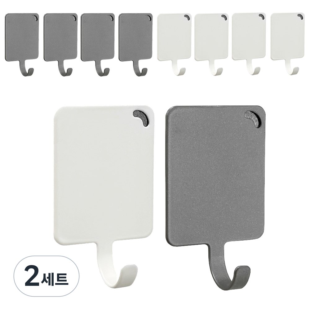 모나코올리브 모노스퀘어 자석후크 화이트 5p + 티탄 5p 세트 59,700원