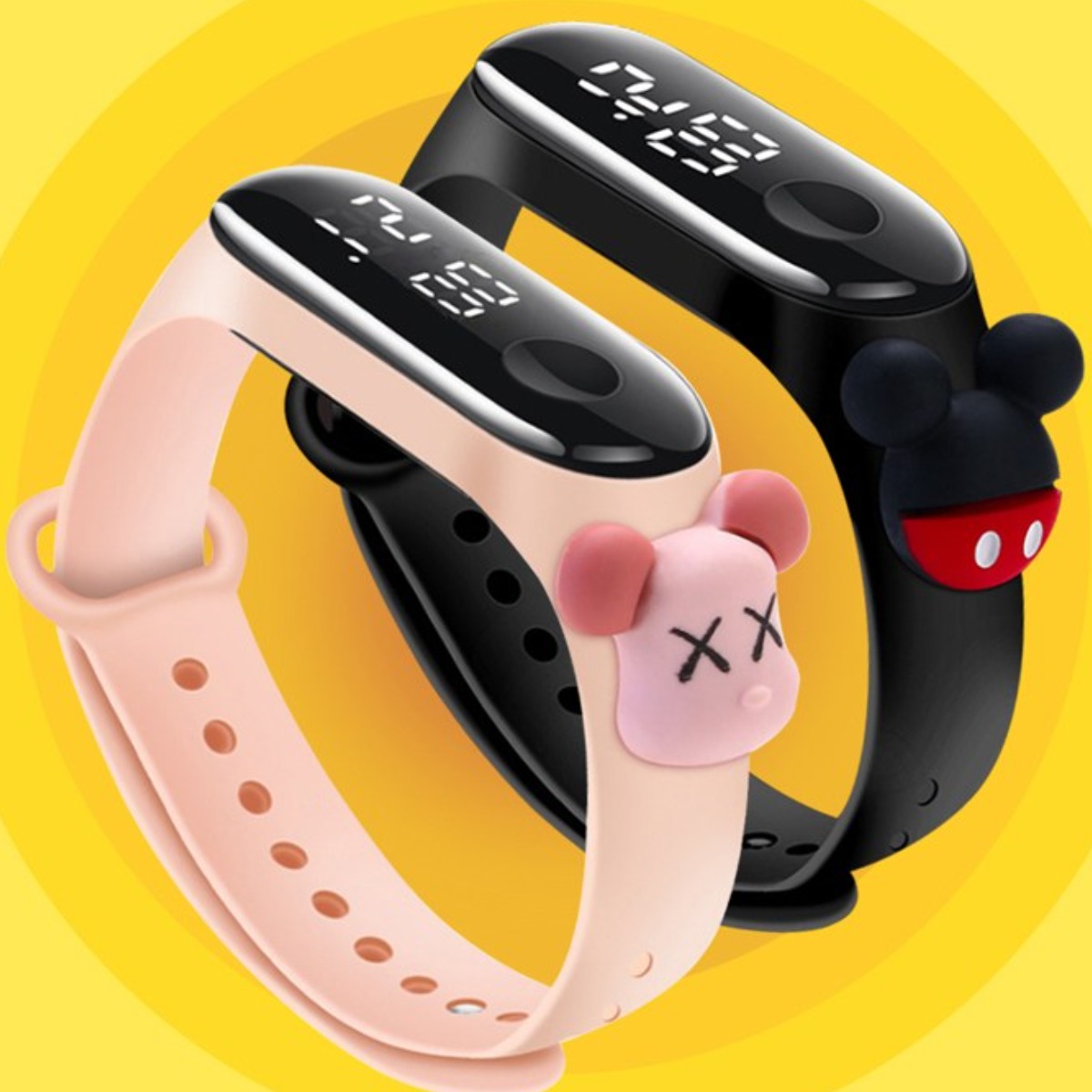 FOOI 26종 입체 캐릭터 어린이 방수 터치스크린 LED 디지털 시계 9,270원