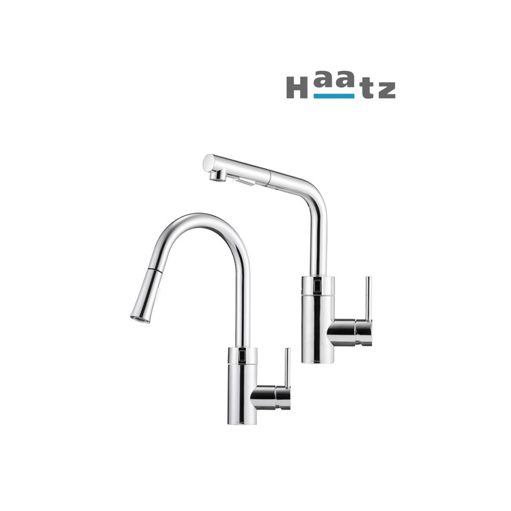 하츠 자동센서 절수형 주방 싱크 수전 ㄱ자형 거위목 원홀 270,000원