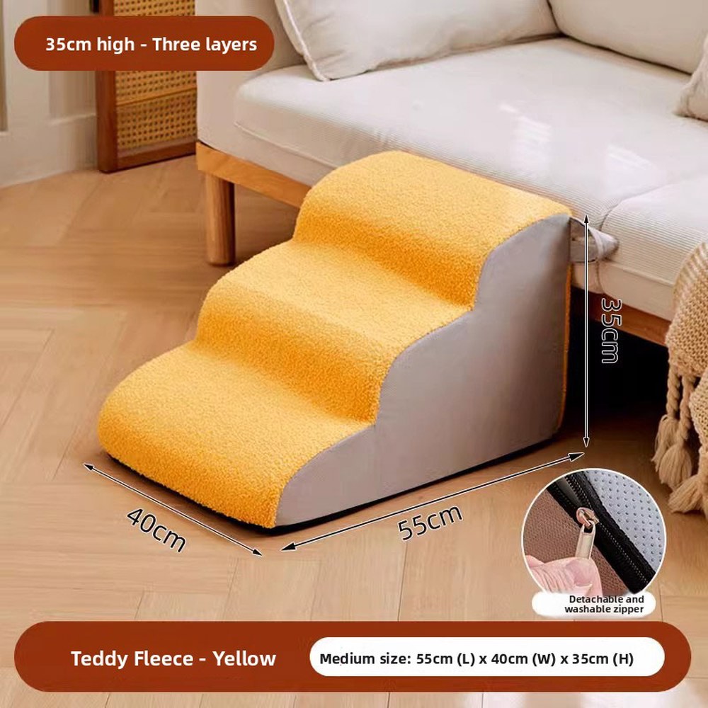 미끄럼 방지 애완동물 계단 노견 소형견용 세탁 가능 경사형 침대 옆 소파용 강아지 사다리 고양이 용품 68,900원